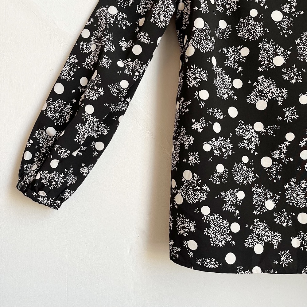 Draper James Winter Dot Cold Shoulder Top - Picture 10 of 13